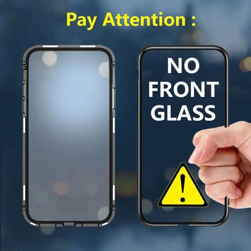 Premium 2in1 Case Magnetic Glass Transparant For Type Samsung A10s/A20s/A21s/A30s/A50s/A50/J4+/J6+