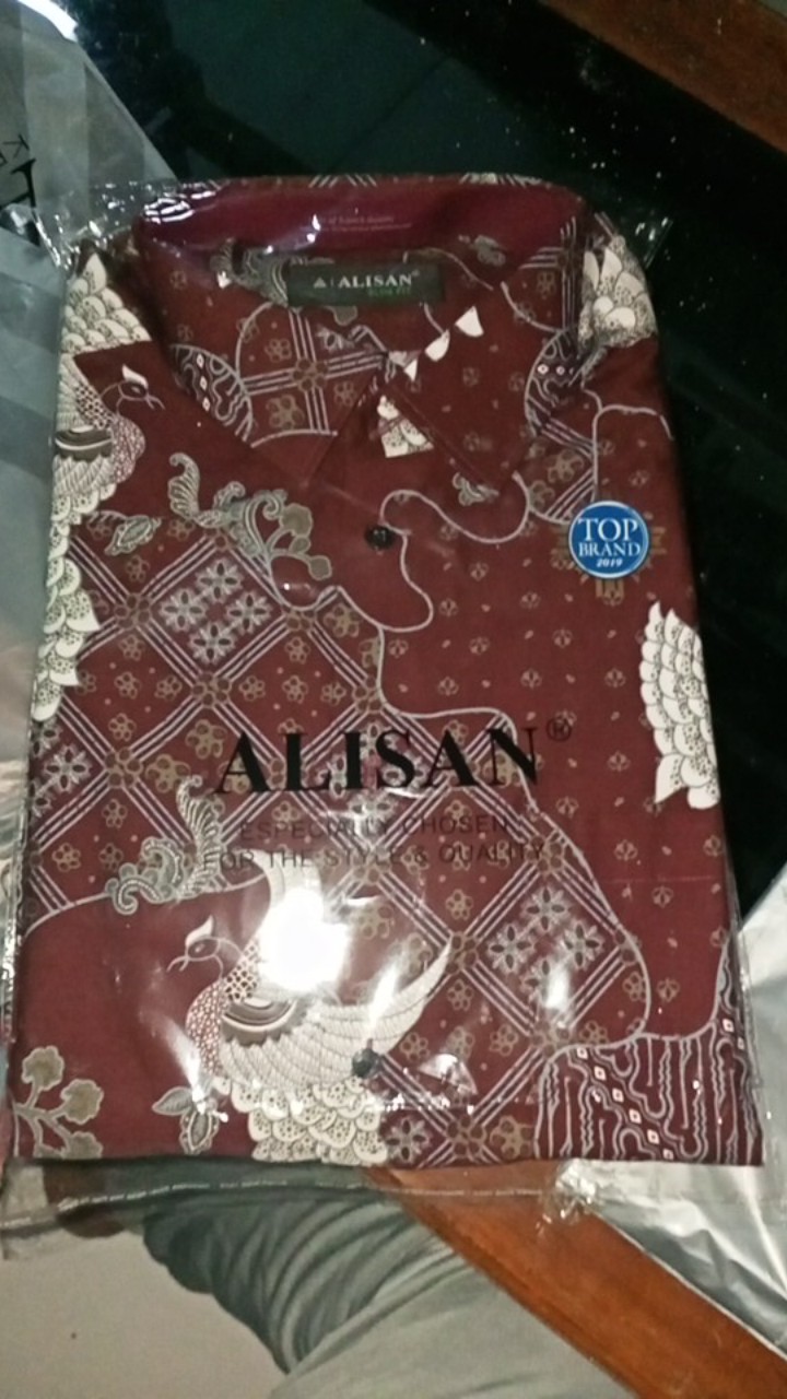 Kemeja Batik Alisan Lengan Panjang Slim Fit 00106