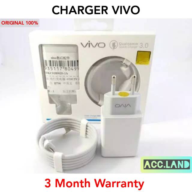 CHARGER VIVO ORIGINAL V3 V5 V5 PLUS V7 V9 V11 Pro V15 Y3