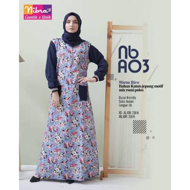 GAamis Katun Jepang - Gamis Nibras Nb A03