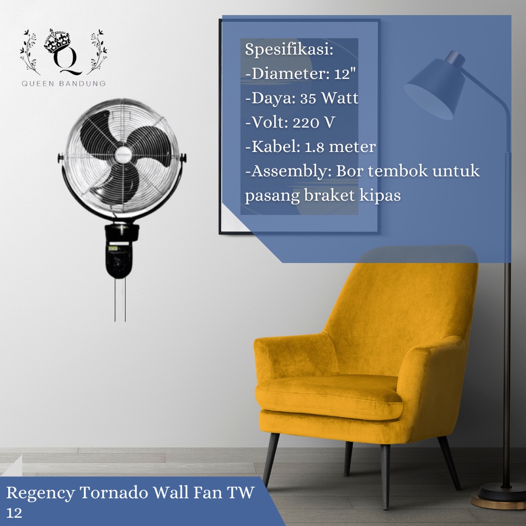 Regency Tornado Wall Fan TW 12&quot;