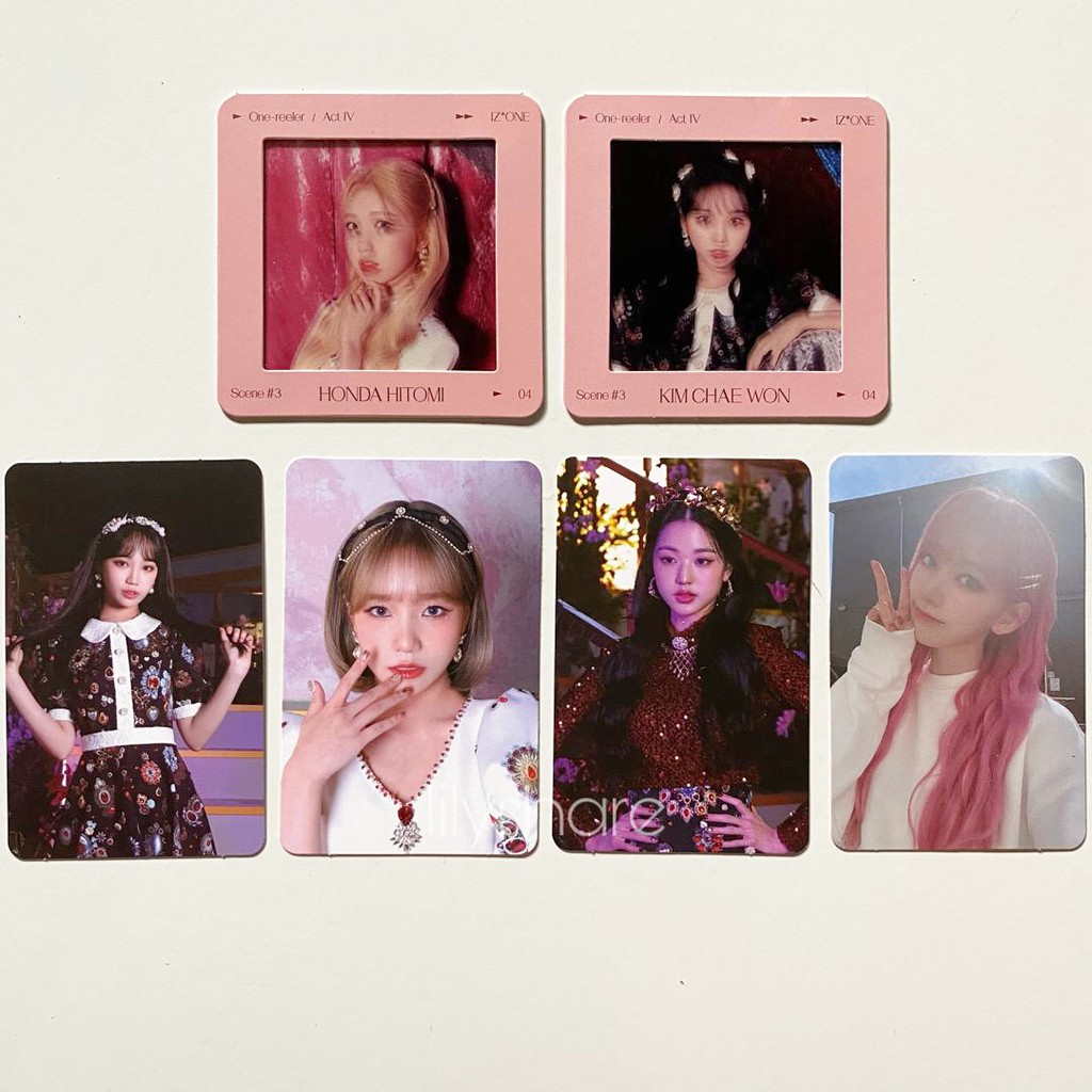 (Sharing) IZ*ONE Onereeler Album Scene 3 Photocard Film Card IZONE One-reeler