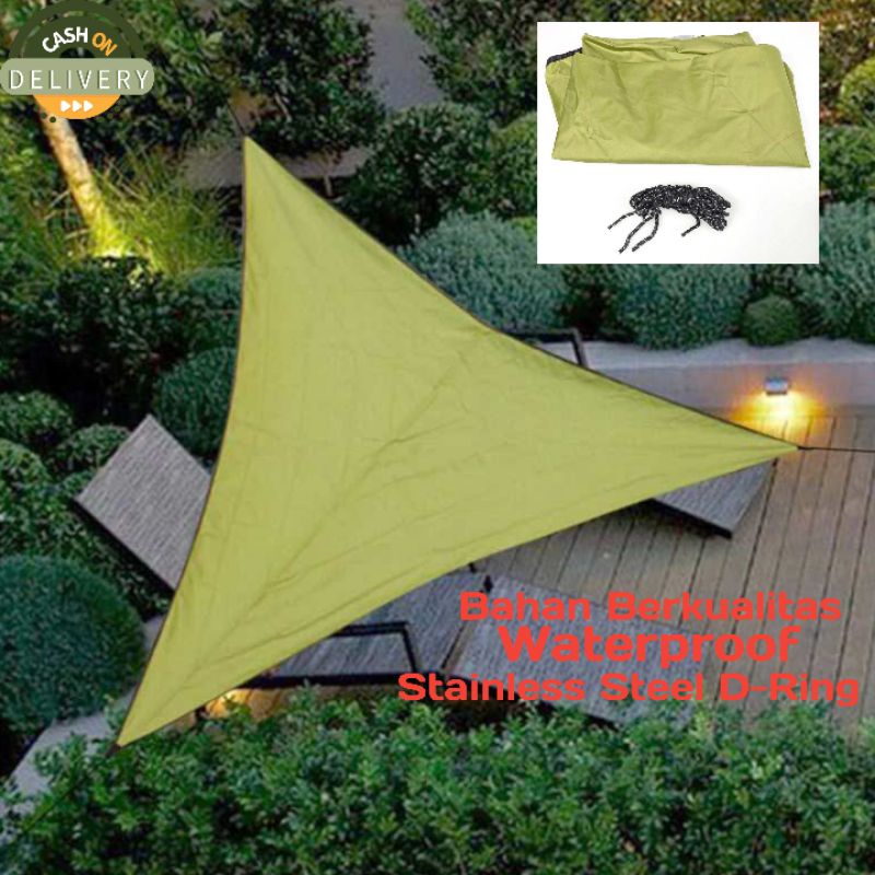 kain pelindung anti air Kanopi Segitiga Waterproof Triangle Canopy 3x3x3m - CBN301