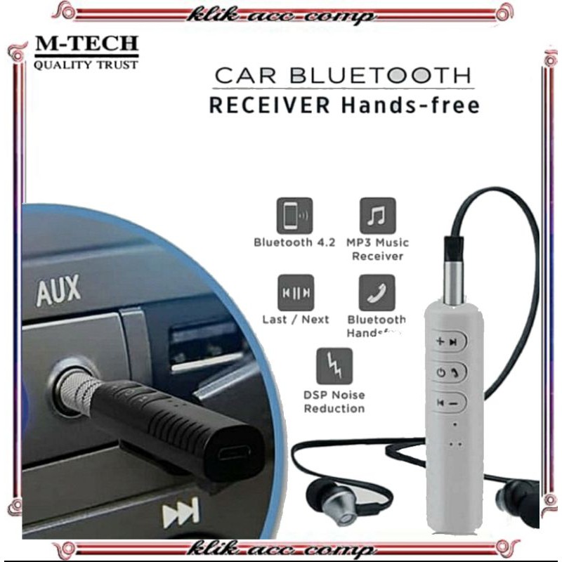 Bluetooth Wireless Audio Receiver Dongle Music Receiver AUX 3.5mm