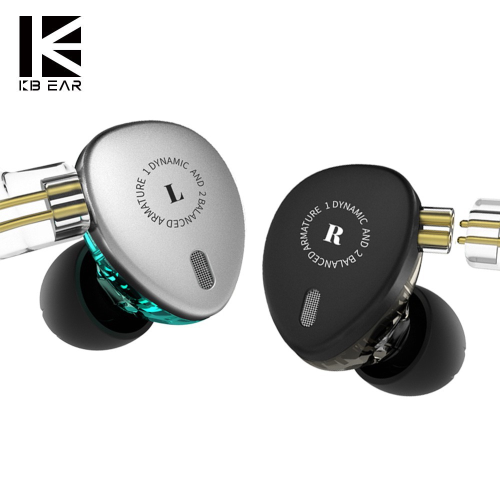 KBEAR KB06 Hybrid 2BA+1DD HIFI In Ear Monitor Earphones With Mic Earbuds