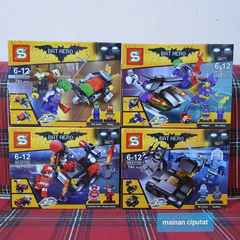 GRATIS SY770 Batman the Movie paket ABCD. SY 770 dapat Superhero 8 karakter