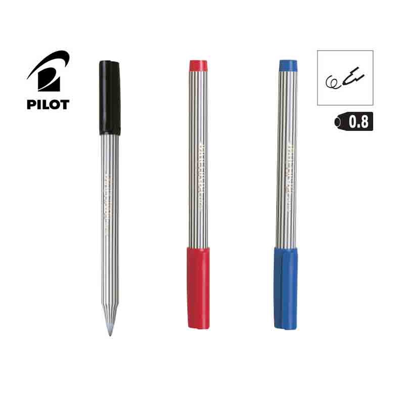 

Ballpoint Pilot Balliner 0.8 mm Pulpen Baliner Pen Cabut Tebal - Hitam