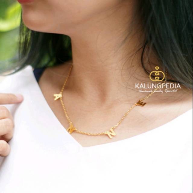Kalung Emas/ Kalung Nama Choker /Kalung nama custom