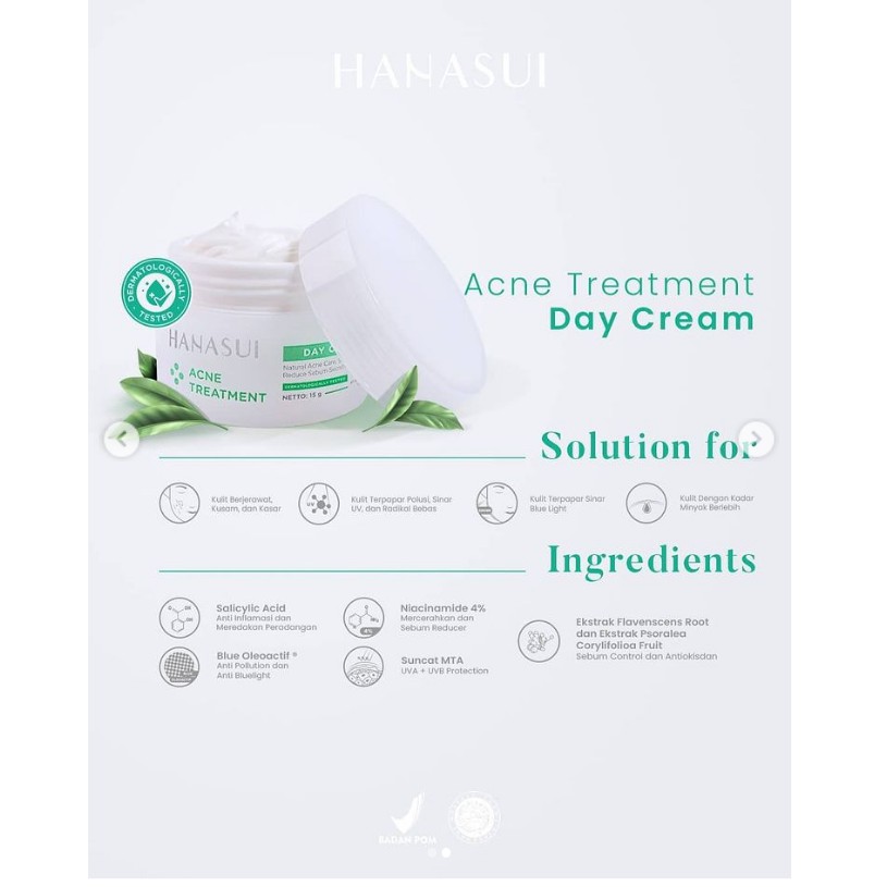 Hanasui Acne Treatment Series (Paketan + Free Pouch)