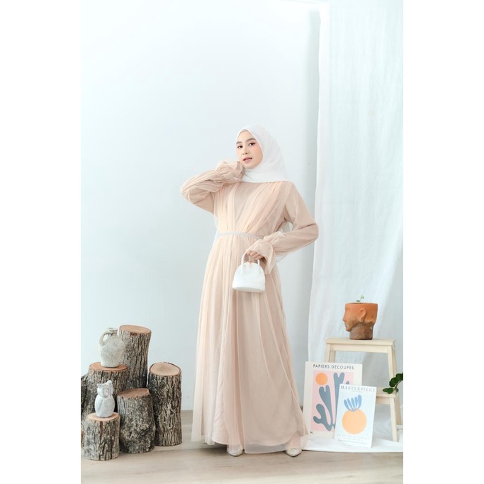 DRESS PESTA WANITA - NEW ZARRA MAXY - GAUN MAXY KONDANGAN - DRESS GAMIS PESTA TILLE