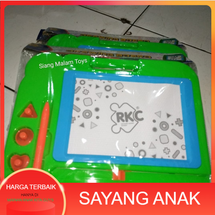 

Mainan anak Papan Tulis Magnet bisa hapus - Hijau