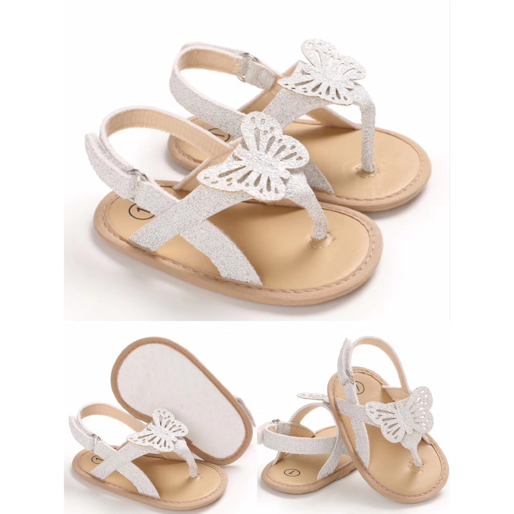 HappyOliver C619 BUTTERFLY GLITTER Sepatu prewalker bayi dan anak perempuan newborn 0-18 bulan