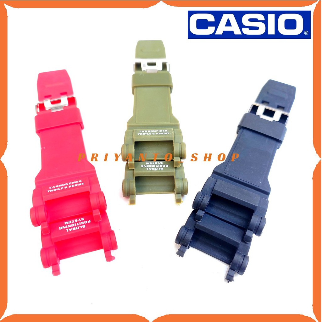 STRAP TALI JAM TANGAN RUBBER CASIO G-SHOCK GPW 2000 GPW2000 GPW-2000 GRADE A TERBAIKK