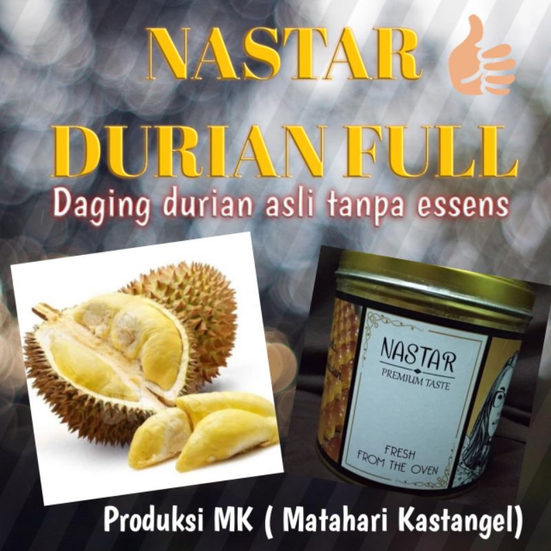 

Nastar Wijsman Daging Durian asli tanpa essens