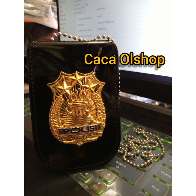 CARD HOLDER ID NAMETAG DOMPET KALUNG POLRI POLISI POLICE