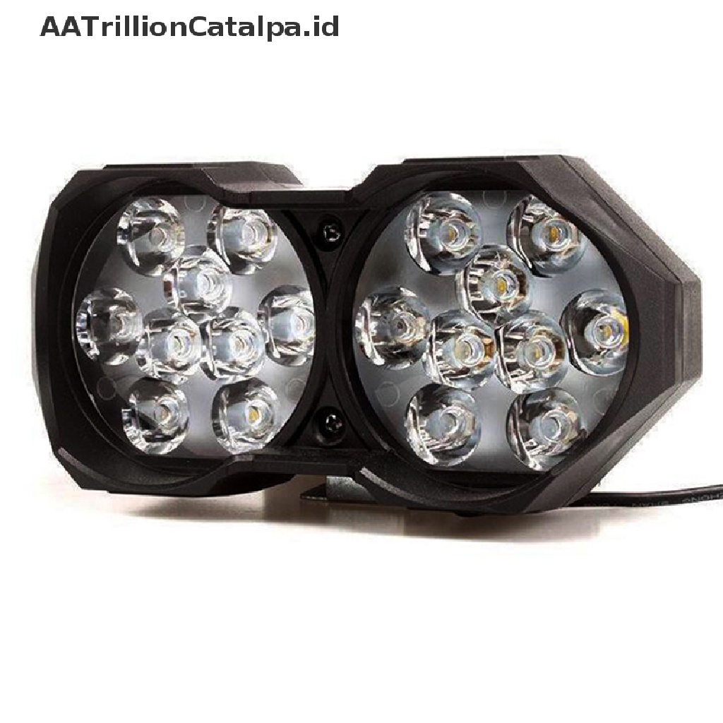 Aatrillioncatalpa 1Pc Lampu Sorot 18 LED 40W Super Terang Untuk Motormobil