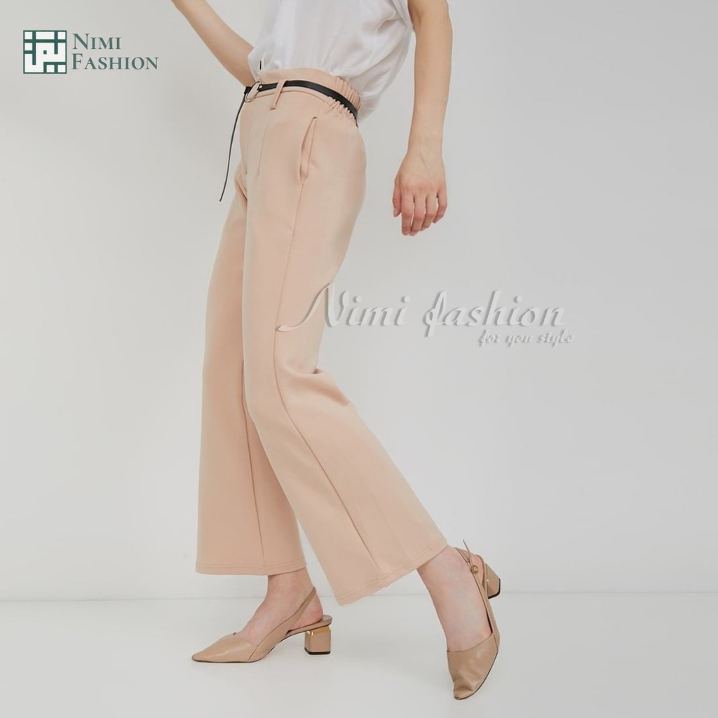 NIMI - Venya Pants Celana Cutbray Scuba Premium HigtWaist Cutbray Palazzo Office Pants