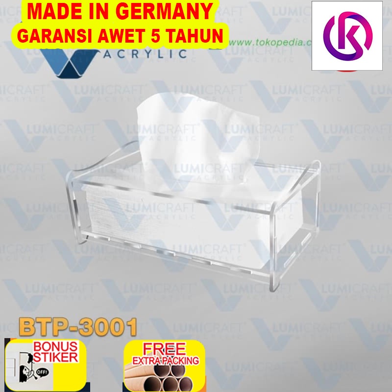

Promo STREAM Kotak Tissue Acrylic Panjang - Bahan 3mm | BTP-3001