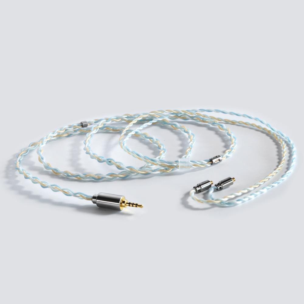 DD ddHiFi BC120B (Sky) Air Series Earphone Cable, 2.5/3.5/4.4mm Plug, MMCX/0.78 2Pin Connector HiFi Upgrade Headphone Cable