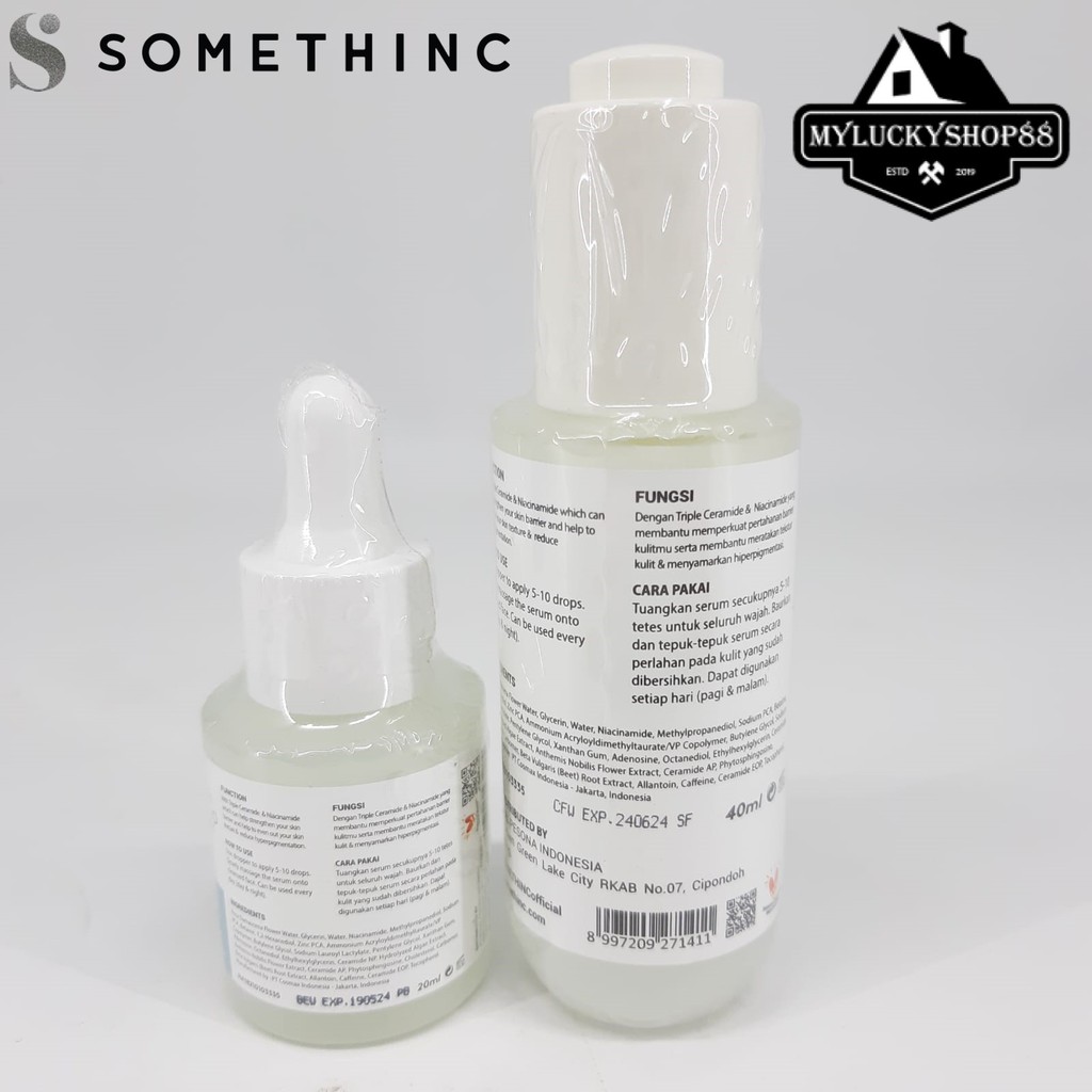 Somethinc 5% Niacinamide Barrier Serum Wajah 20ml 40ml Muka 20 40 ml