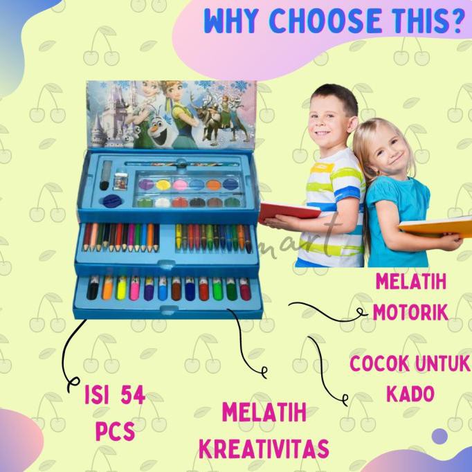 

Discount Crayon Set isi 54 pcs Art Set Isi 54 pcs Alat Mewarnai Mainan Edukasi - Spiderman