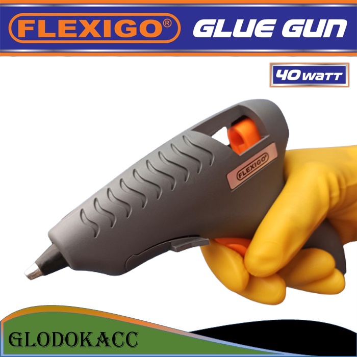 Glue Gun Ergonomic Pro, Alat Lem Tembak Flexigo 40 watt