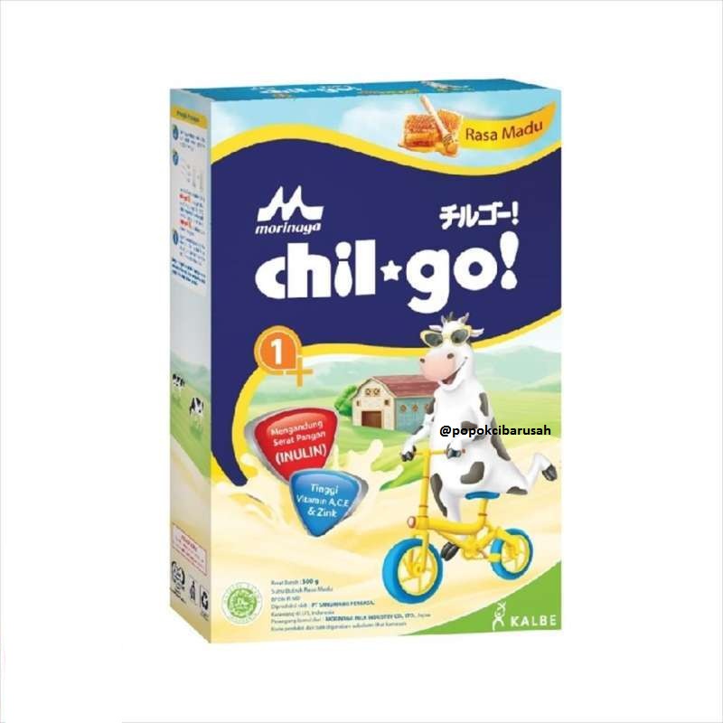 Morinaga Chil-Go Susu Bubuk 1+ &amp; 3+ Madu/Vanila 300GR/popokcibarusah