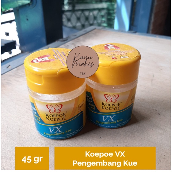 

VX 45gr Pengembang Kue Bakan Kue Koepoe Koepoe