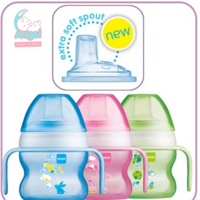 MAM starter cup 4m+ 150ml biru /,pink /,hijau