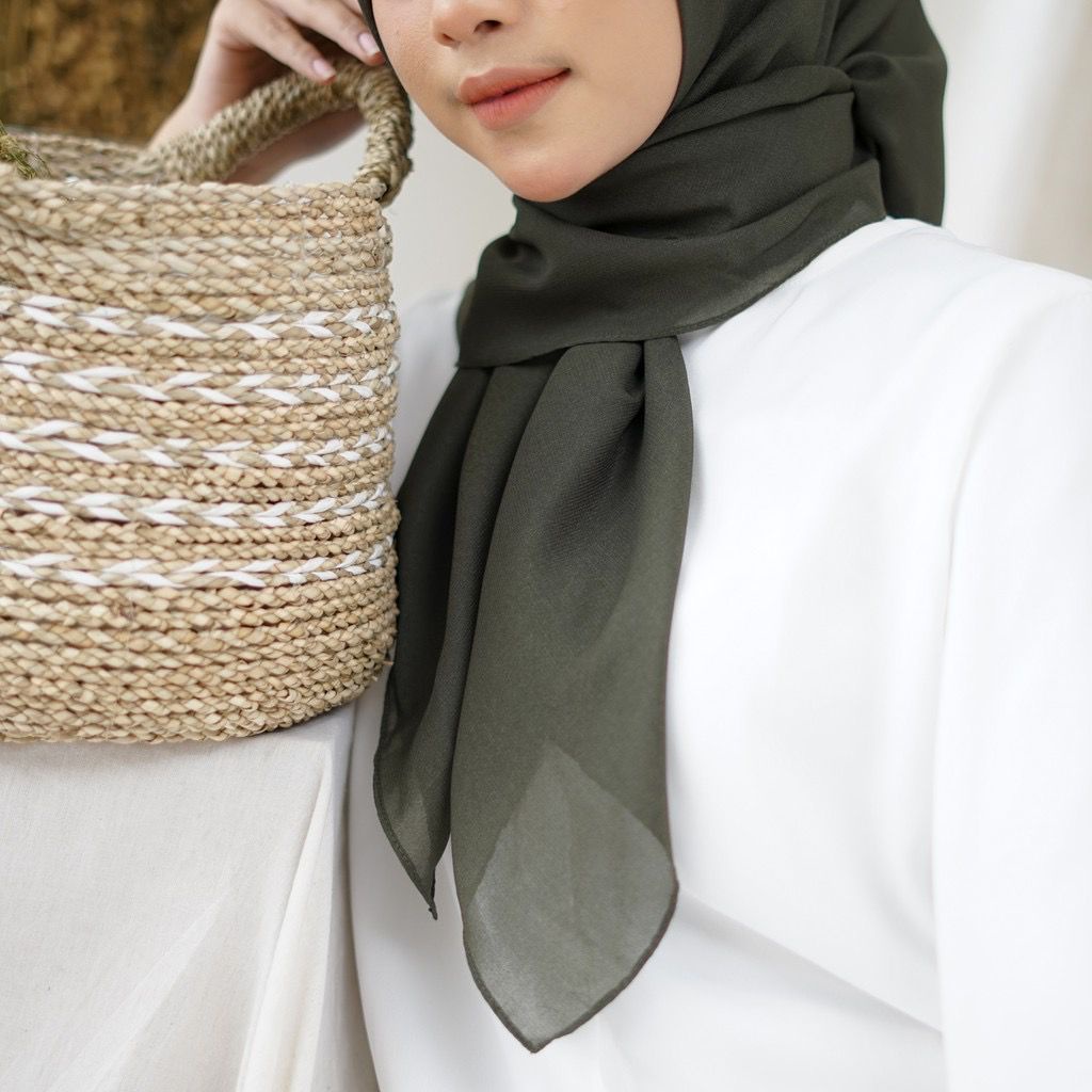 Bella Square Maula Hijab Jilbab Kerudung Segiempat Bella Bela Square Polycotton Hycon Murah PART 2-8