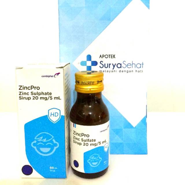 ZincPro Drops 15ml atau Sirup 60 ml Pelengkap Obat Diare Anak dibwh 5 tahun