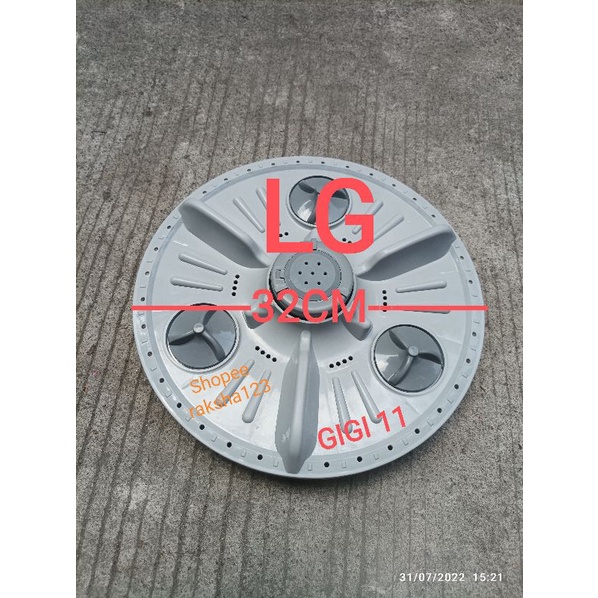 PULSATOR MESIN CUCI LG TURBO DRUM FUZZY GIGI 11 cocok untuk tipe sbb:WF F781TCWF T620PWF L700 TCWF L