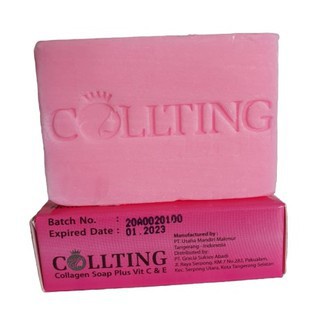 [ORI]  Sabun Pemutih Wajah &amp; Badan dengan Aroma yang Harum dan Busa Lembut - Collting Pink 80gr