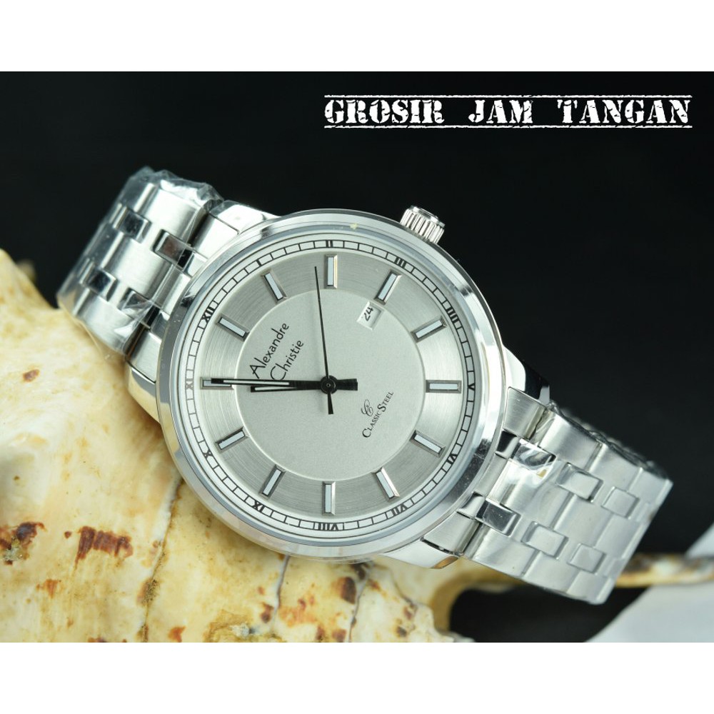 JAM TANGAN PRIA ALEXANDRE CHRISTIE CLASSIC 8511 ORIGINAL MEWAH ELEGAN SIMPLE GROSIR JAM TANGAN