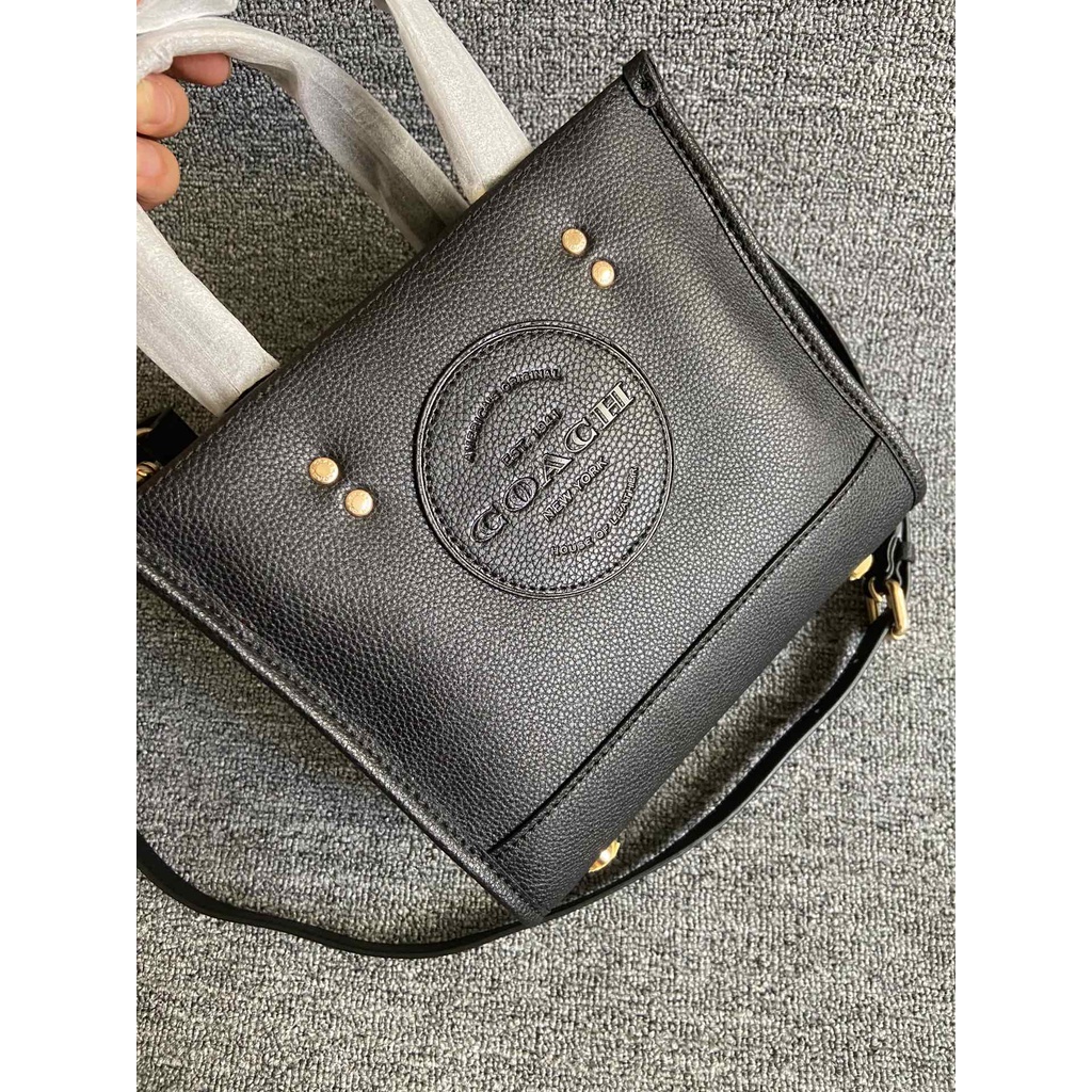 [Instant/Same Day] 5268   coach Dempsey Mini Canvas Field Tote 22 Vertical Small Tote Shopping Bag   ttb