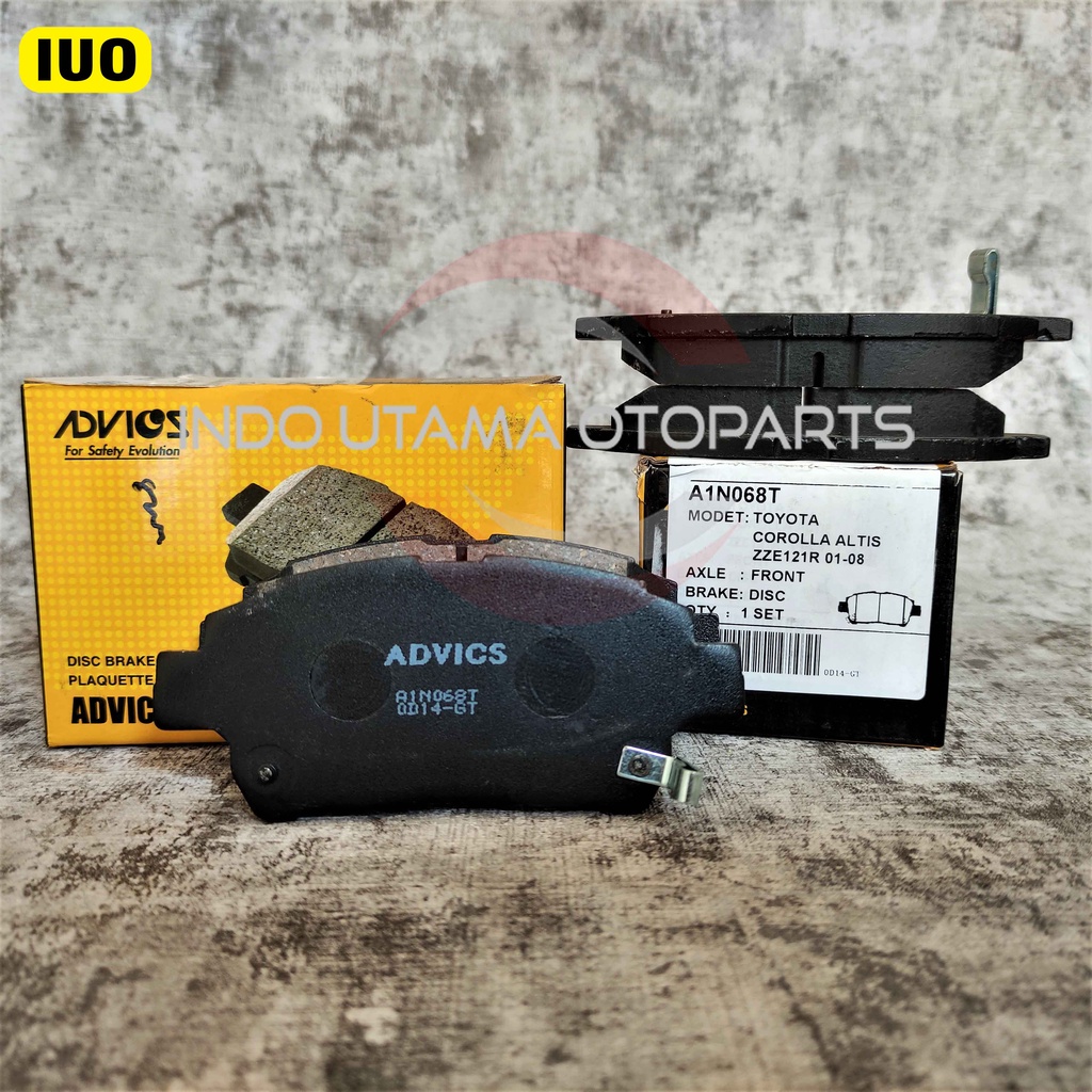 Brake Pad AISIN Vios Yaris Limo Corolla Kampas Rem ADVICS A1N068T