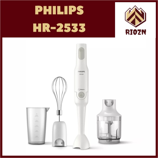 Philips HR2533|00 Hand Blender ProMix - Pengocok Tunggal & Pencacah Kompak