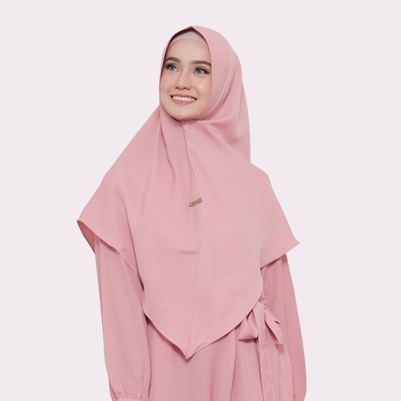 Nobby Dhamira Khimar Syari - HANYA KHIMAR SAJA-Pink
