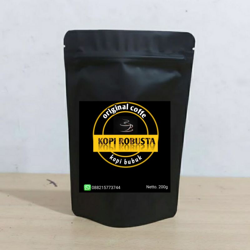 

Kopi Robusta temanggung java 200/500 Gram ( Bubuk ) / Kafein Specialty Robusta