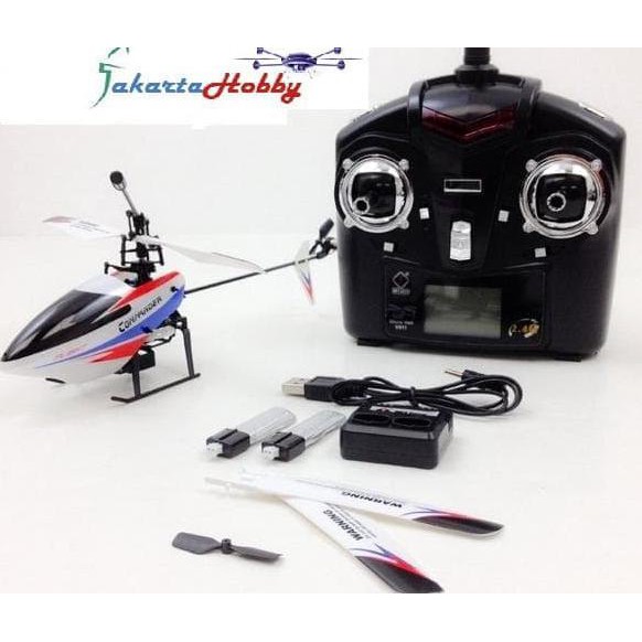 TERBARU  WL V911 pro v2 2.4G 4Ch Single Blade JakartaHobby