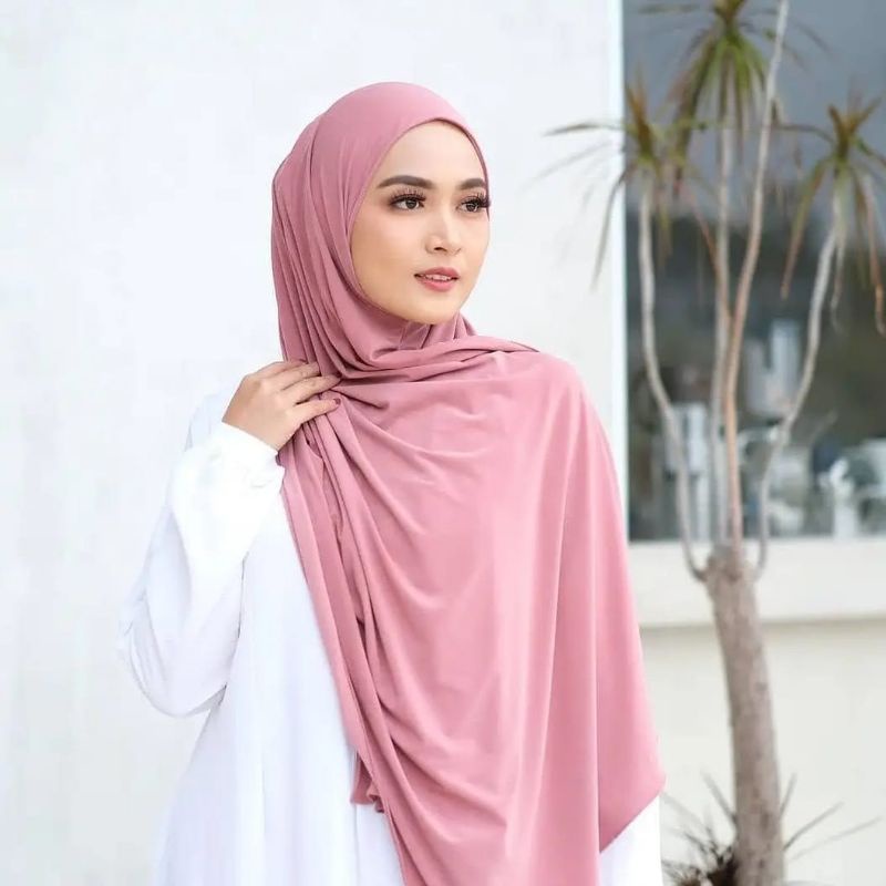 Pashmina Tali Jersey hijab instan jilbab instan pashmina polos