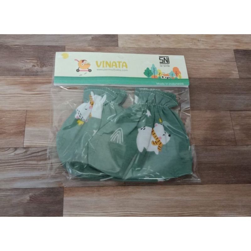 1 SET SARUNG TANGAN+SARUNG KAKI BAYI-SARUNG TANGAN VINATA FULL PTINT-SARUNG TANGAN MURAH