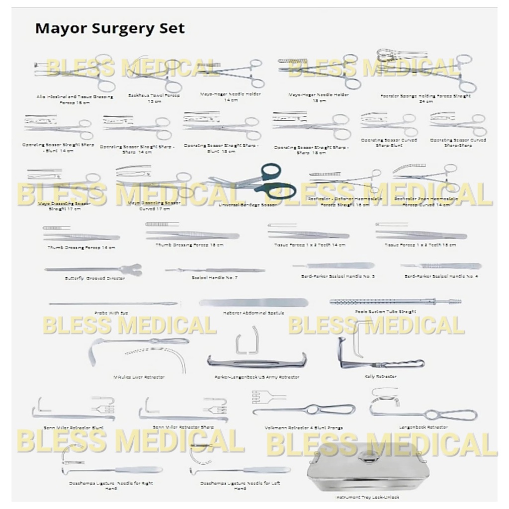 Mayor Surgery Set of 44 Items