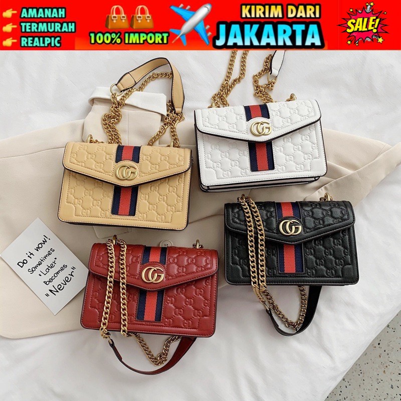 TI 3025 -  TAS SELEMPANG WANITA IMPORT MURAH BATAM TAS WANITA BRANDED  - A