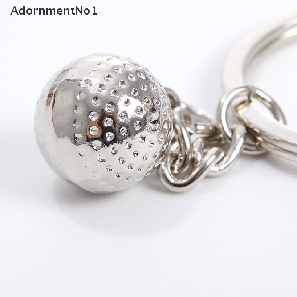 (AdornmentNo1) Gantungan Kunci Bentuk Tongkat Golf Bahan Alloy Warna Silver