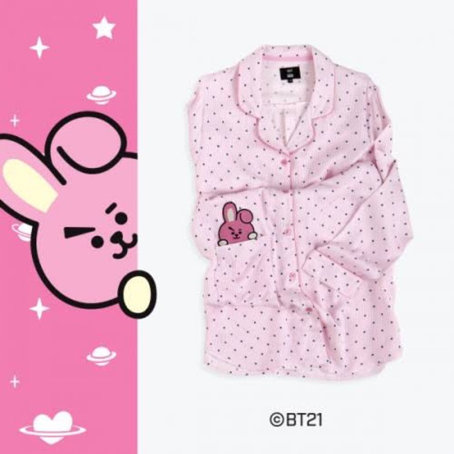 Pajama Dress BT21 x Hunt Innerwear- COOKY (Size M)