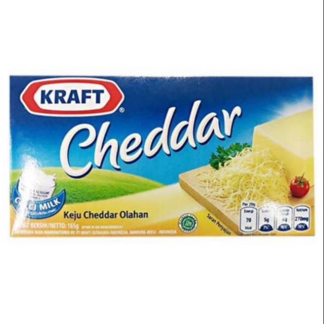 

Kraft Cheddar Cheese Keju [165 gr]