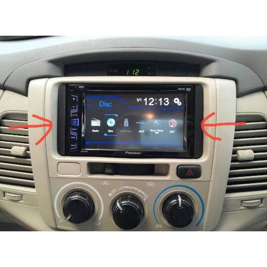 KUPING LIST FRAME SIRIP HEADUNIT DOUBLE DIN UTK TOYOTA