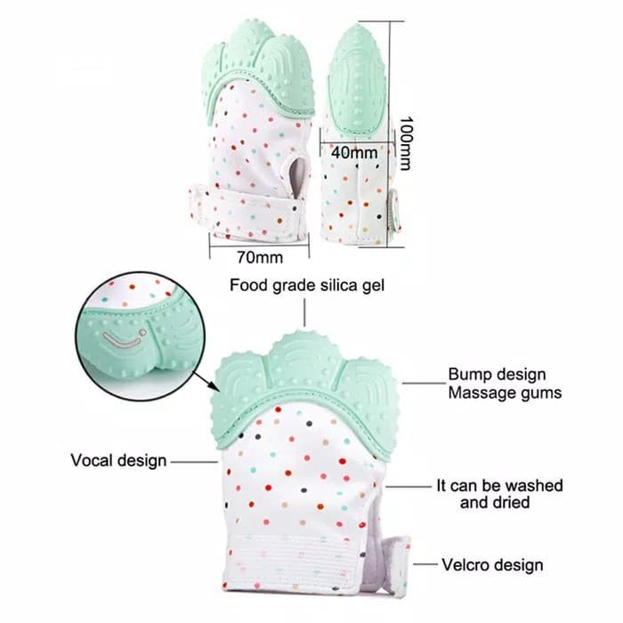 Baby Mitten Teether Sarung Tangan Gigitan bayi - Bayi Online Shop