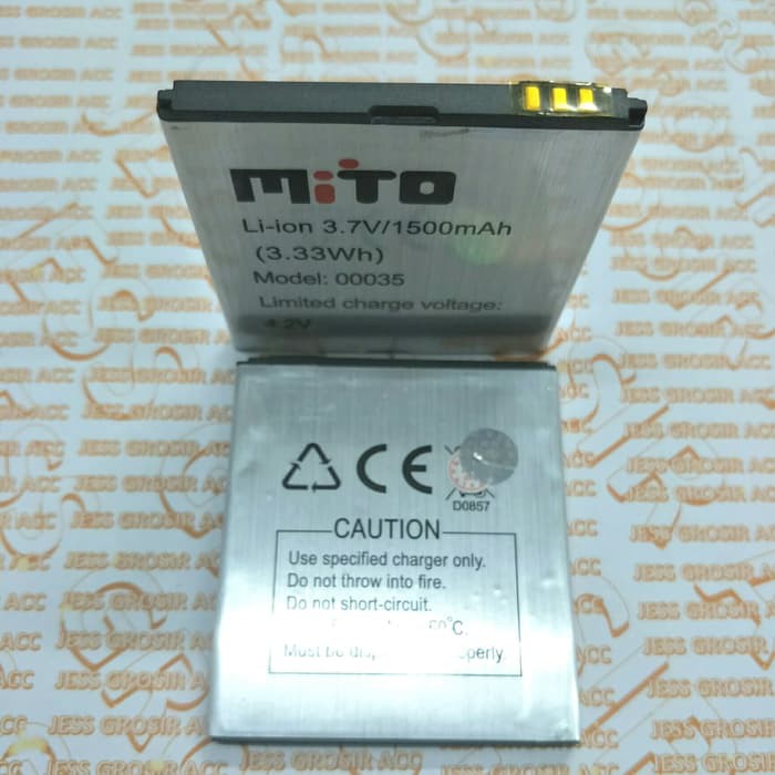 Baterai Battery Original MITO BA-00035 , BA00035 , A800 DUAL CORE